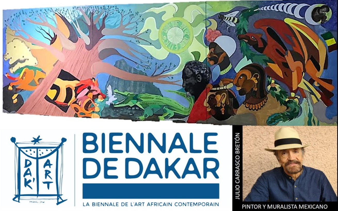 Presenta su obra “Una vida en colores” en la Bienal de Dakar